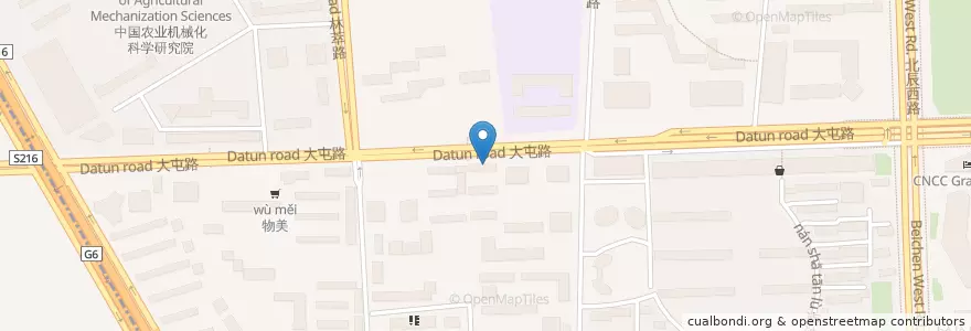 Mapa de ubicacion de 沙县小吃 en 중국, 베이징시, 허베이성, 朝阳区 / Chaoyang.