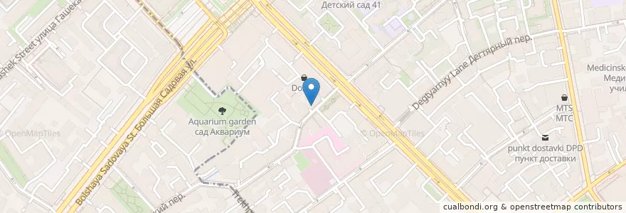 Mapa de ubicacion de DuckStar's en Rusia, Distrito Federal Central, Москва, Distrito Administrativo Central, Тверской Район.