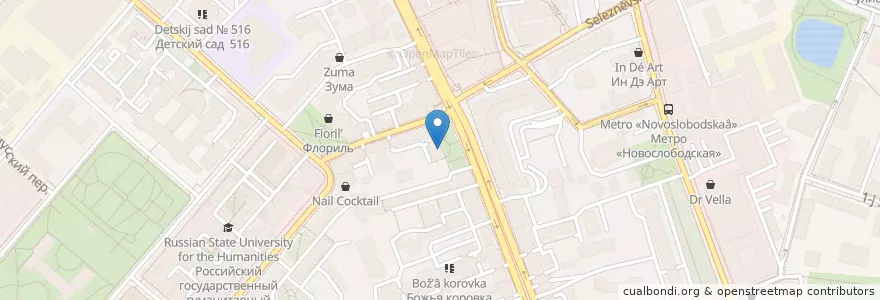 Mapa de ubicacion de Пиццерия Semplice en Russie, District Fédéral Central, Moscou, Центральный Административный Округ, Тверской Район.
