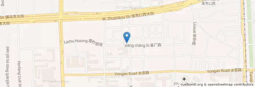 Mapa de ubicacion de 东方饭店 en 中国, 北京市, 河北省, 西城区.