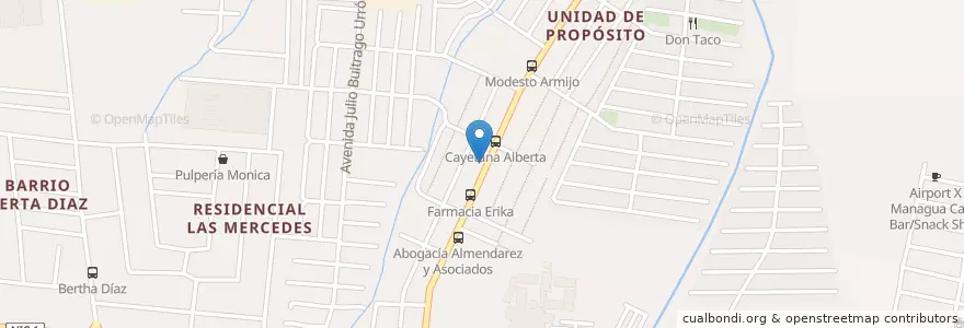 Mapa de ubicacion de Academia de Baile Jazz Dance en Nicarágua, Departamento De Managua, Managua (Municipio).
