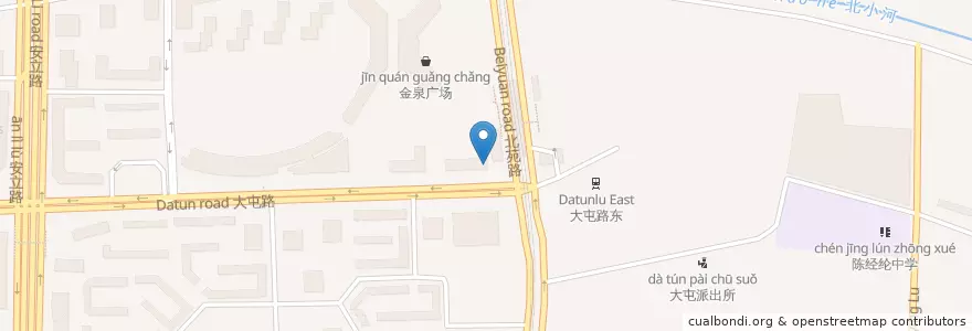 Mapa de ubicacion de 庆丰包子铺 en 中国, 北京市, 河北省, 朝阳区 / Chaoyang.