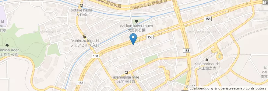 Mapa de ubicacion de Esso en Japon, Tokyo, 八王子市.