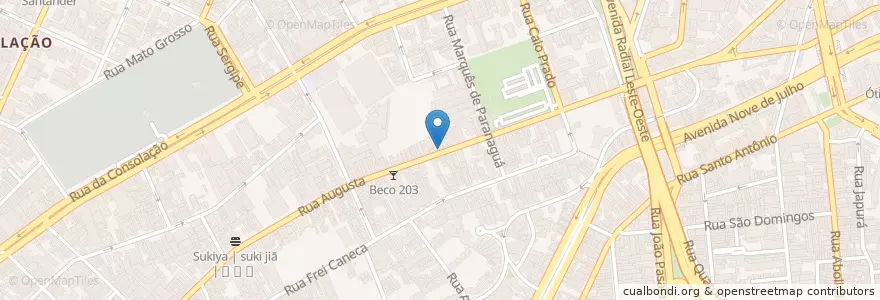 Mapa de ubicacion de Mono Club en Бразилия, Юго-Восточный Регион, Сан-Паулу, Região Geográfica Intermediária De São Paulo, Região Metropolitana De São Paulo, Região Imediata De São Paulo, Сан-Паулу.