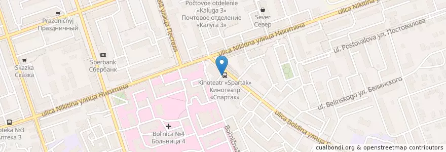 Mapa de ubicacion de Аптечка en ロシア, 中央連邦管区, カルーガ州, Городской Округ Калуга.