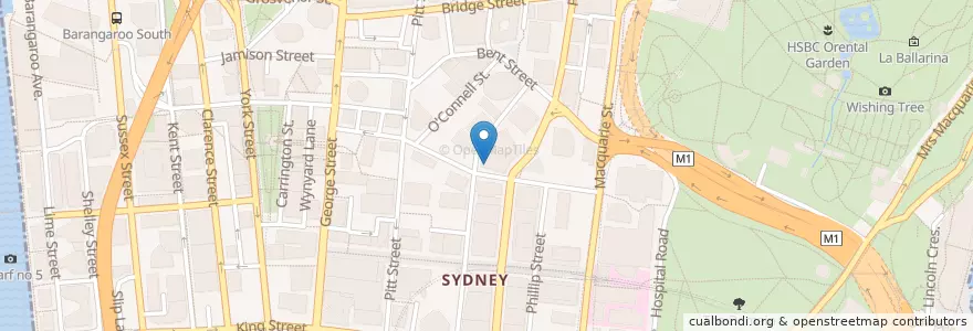 Mapa de ubicacion de Spice Temple en 오스트레일리아, New South Wales, Council Of The City Of Sydney, 시드니.