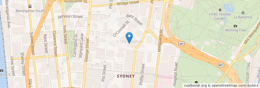 Mapa de ubicacion de Rockpool Bar & Grill en Australië, Nieuw-Zuid-Wales, Council Of The City Of Sydney, Sydney.