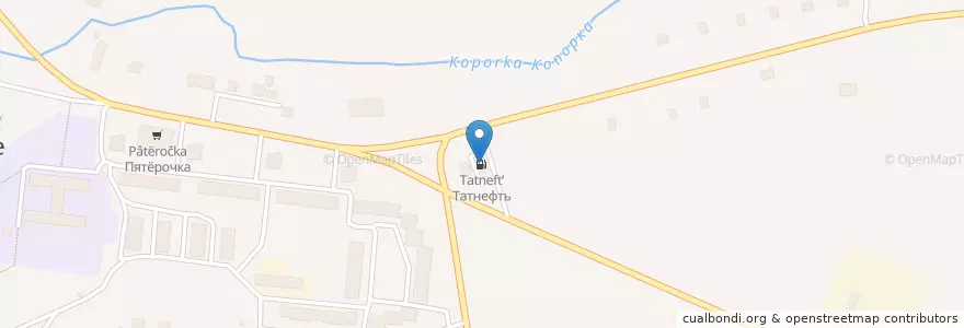 Mapa de ubicacion de Татнефть en Russie, District Fédéral Du Nord-Ouest, Oblast De Léningrad, Ломоносовский Район, Копорское Сельское Поселение.