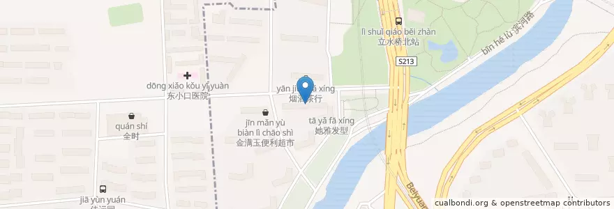 Mapa de ubicacion de 久久鸭 en 中国, 北京市, 河北省, 朝阳区.