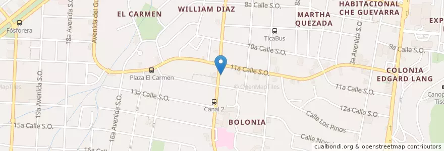 Mapa de ubicacion de Farmacia Econo+Max en Nicarágua, Departamento De Managua, Managua (Municipio).