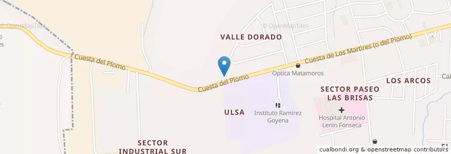 Mapa de ubicacion de Kinder Cristy en ニカラグア, マナグア県, Managua (Municipio).