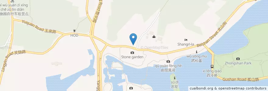 Mapa de ubicacion de KFC en China, Zhejiang, Hangzhou, 西湖区.