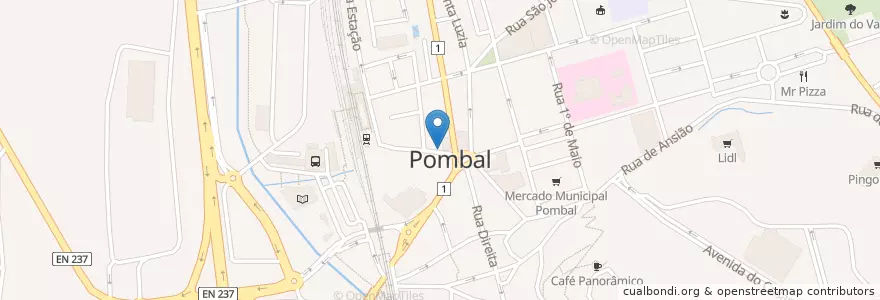 Mapa de ubicacion de Vintage en Portugal, Centro, Leiria, Pinhal Litoral, Pombal, Pombal.