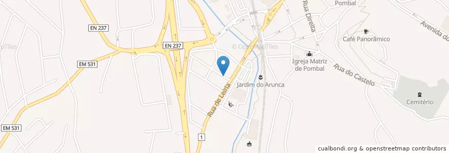 Mapa de ubicacion de Kasbah en Portugal, Centre, Leiria, Pinhal Litoral, Pombal, Pombal.