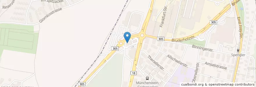Mapa de ubicacion de SOCAR Münchenstein en Svizzera, Basilea Campagna, Bezirk Arlesheim, Münchenstein.