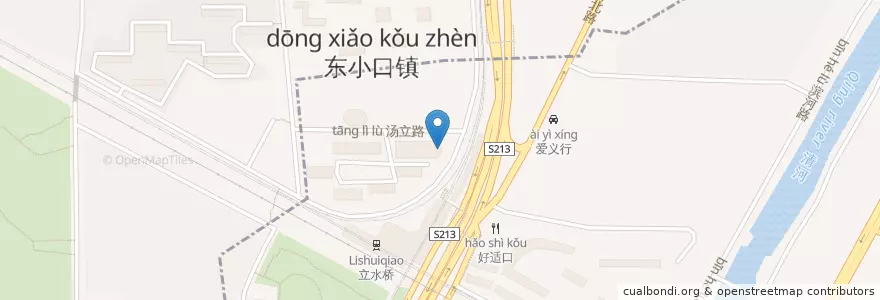 Mapa de ubicacion de 小豆芽餐厅 en 中国, 北京市, 河北省, 朝阳区.
