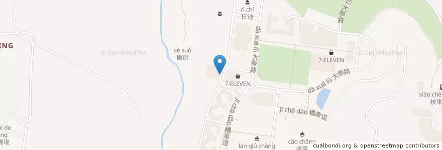 Mapa de ubicacion de 汽車停車場 en 타이완, 타이완성, 난터우현, 푸리 진.