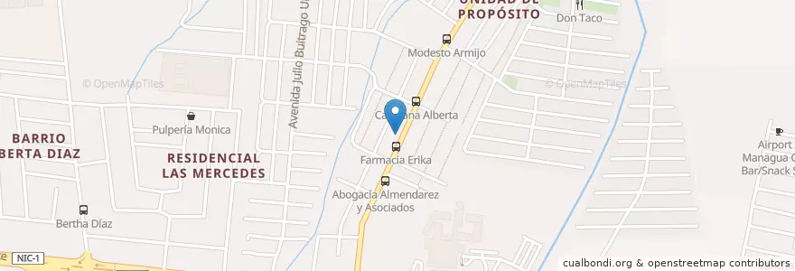 Mapa de ubicacion de Liceo Gaspar García Laviana en Nicaragua, Departamento De Managua, Managua (Municipio).