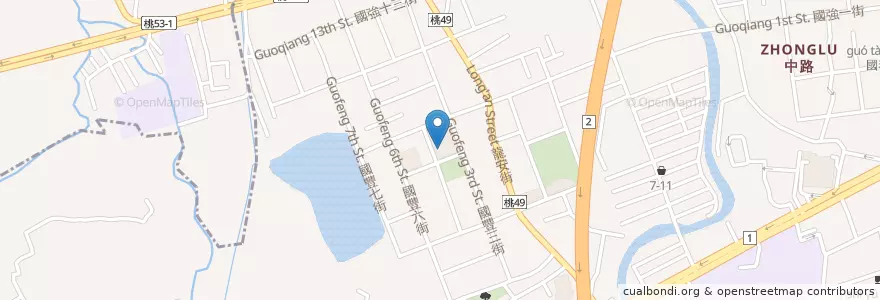 Mapa de ubicacion de 桃園區衛生所 en Taiwan, Taoyuan, Taoyuan.