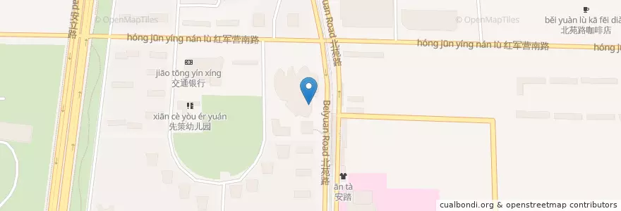 Mapa de ubicacion de 必胜客 en الصين, بكين, خبي, 朝阳区 / Chaoyang.