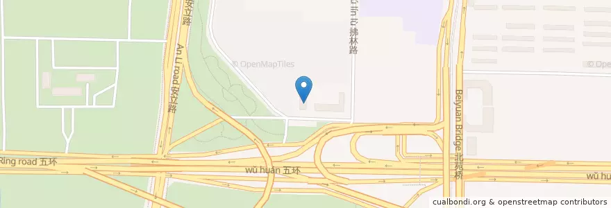 Mapa de ubicacion de 奥运村派出所 en 中国, 北京市, 河北省, 朝阳区.