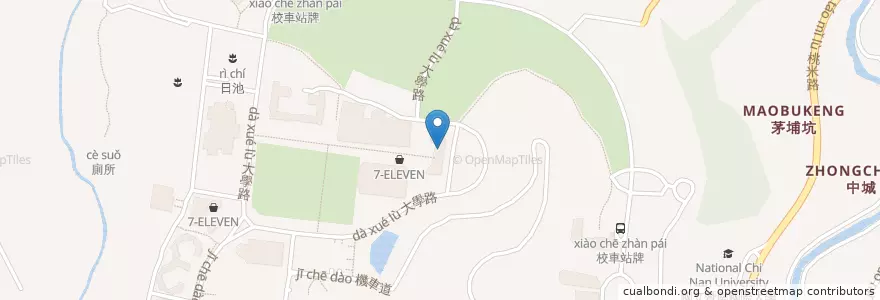 Mapa de ubicacion de 提款機 en Taïwan, Province De Taïwan, Comté De Nantou, 埔里鎮.