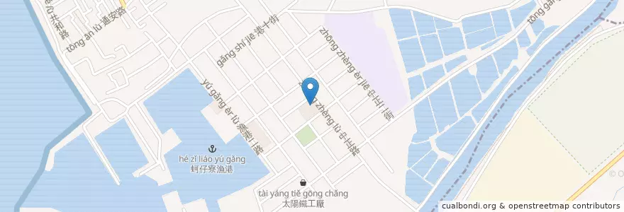 Mapa de ubicacion de 漁故鄉國際大餐廳 en تايوان, كاوهسيونغ, 梓官區.