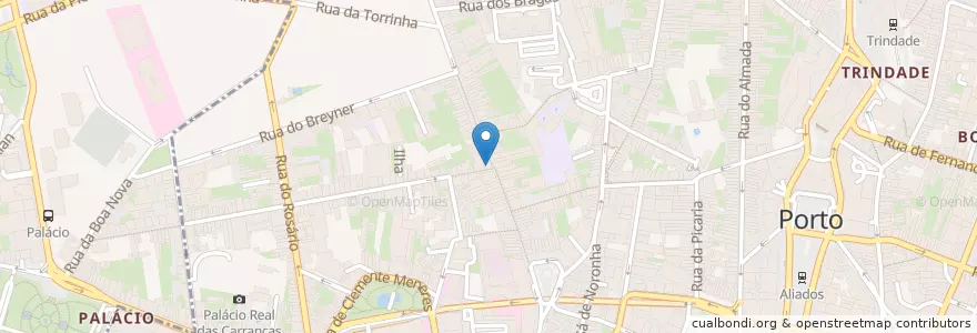 Mapa de ubicacion de Caixa de Correios en Portugal, Norte, Área Metropolitana Do Porto, Porto, Porto, Cedofeita, Santo Ildefonso, Sé, Miragaia, São Nicolau E Vitória.