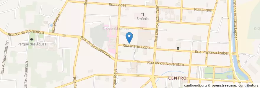 Mapa de ubicacion de Pastelaria Suqtel en البَرَازِيل, المنطقة الجنوبية, سانتا كاتارينا, Região Geográfica Intermediária De Joinville, Microrregião De Joinville, Joinville.