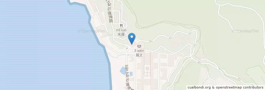 Mapa de ubicacion de 山海樓 en Taiwan, Kaohsiung, Gushan District.