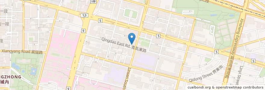 Mapa de ubicacion de 皇家牛肉麵 en تايوان, تايبيه الجديدة, تايبيه, 中正區.