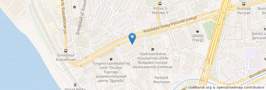 Mapa de ubicacion de Сбербанк en Россия, Дальневосточный Федеральный Округ, Приморский Край, Владивостокский Городской Округ.