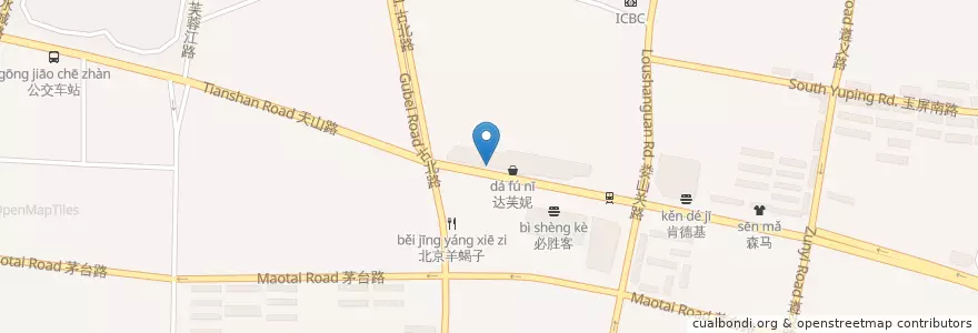 Mapa de ubicacion de 耶里夏丽 en Китай, Шанхай, Чаннин.