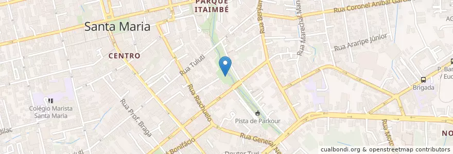 Mapa de ubicacion de Concha Acústica en ブラジル, 南部地域, リオグランデ・ド・スル, Região Geográfica Intermediária De Santa Maria, Região Geográfica Imediata De Santa Maria, Santa Maria.