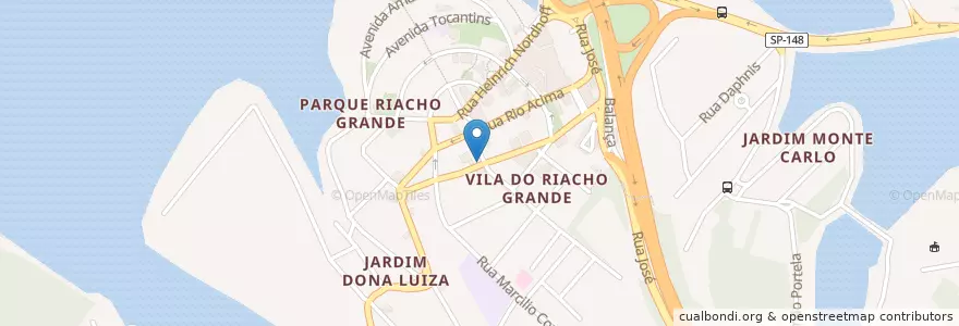 Mapa de ubicacion de Restaurante Lirio en البَرَازِيل, المنطقة الجنوبية الشرقية, ساو باولو, Região Geográfica Intermediária De São Paulo, Região Metropolitana De São Paulo, Região Imediata De São Paulo, São Bernardo Do Campo.