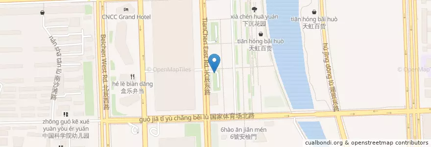 Mapa de ubicacion de 新奥购物中心停车场 en Cina, Pechino, Hebei, 朝阳区 / Chaoyang.