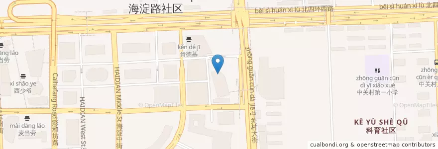 Mapa de ubicacion de 星巴克 en Chine, Pékin, Hebei, 海淀区.