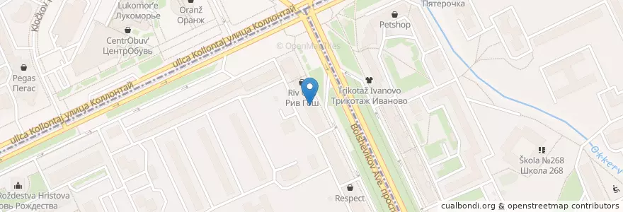 Mapa de ubicacion de ЮниКредит Банк en Russland, Föderationskreis Nordwest, Oblast Leningrad, Sankt Petersburg, Невский Район, Невский Округ.
