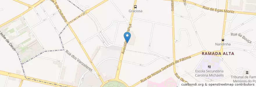 Mapa de ubicacion de Estacionamento Capitólio en ポルトガル, ノルテ, Área Metropolitana Do Porto, Porto, Porto, Cedofeita, Santo Ildefonso, Sé, Miragaia, São Nicolau E Vitória.