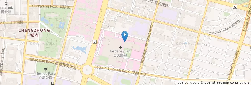 Mapa de ubicacion de 古蹟咖啡 en Taiwan, New Taipei, Taipei, Zhongzheng District.