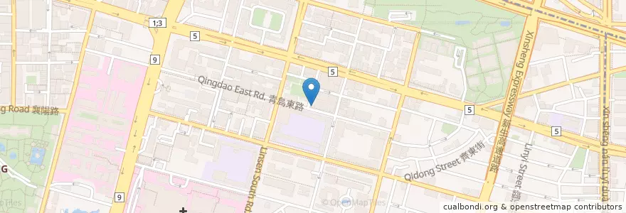 Mapa de ubicacion de 大麥美而美 en 臺灣, 新北市, 臺北市, 中正區.