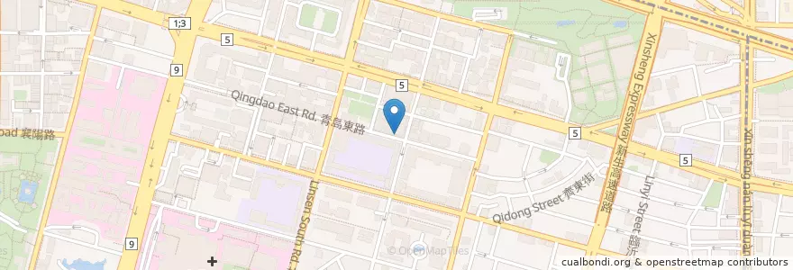 Mapa de ubicacion de 早安早點 en تايوان, تايبيه الجديدة, تايبيه, 中正區.
