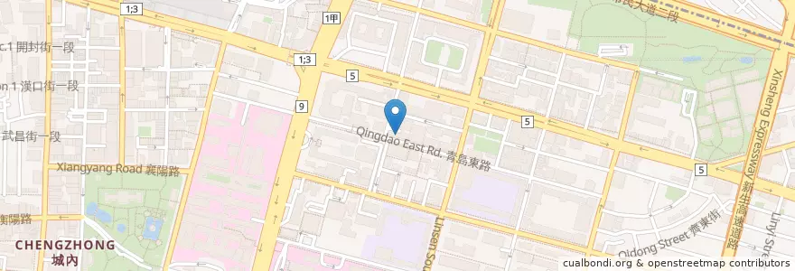 Mapa de ubicacion de 93蕃茄牛肉麵 en Тайвань, Новый Тайбэй, Тайбэй, 中正區.