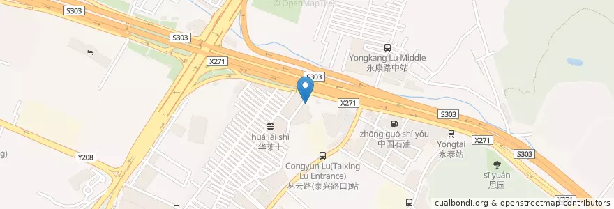 Mapa de ubicacion de 信记酒店 en الصين, غوانغدونغ, 广州市, 白云区.