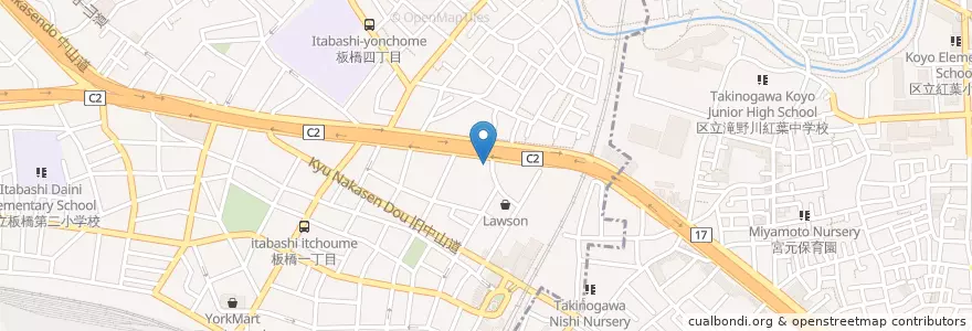 Mapa de ubicacion de MUFG Bank en Japón, Tokio, Itabashi, Kita.