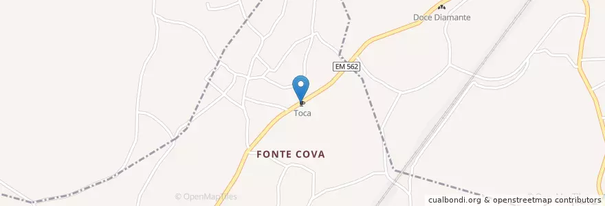 Mapa de ubicacion de Toca en Portugal, Norte, Braga, Cávado, Nine.
