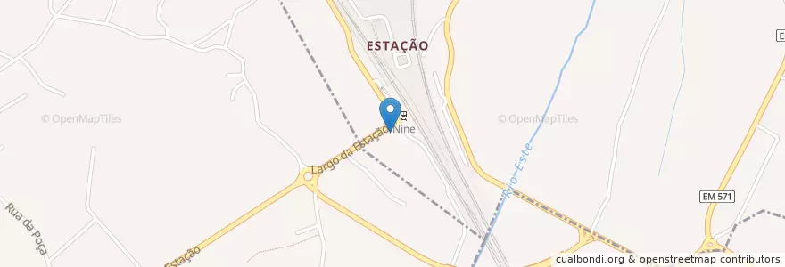 Mapa de ubicacion de Valor assumido en پرتغال, Norte, Braga, Ave, Vila Nova De Famalicão, Nine.