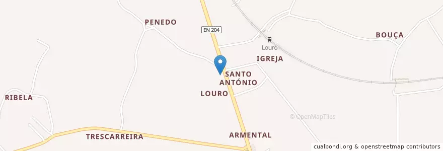 Mapa de ubicacion de Millennium bcp en Portugal, Norte, Braga, Ave, Vila Nova De Famalicão, Louro.