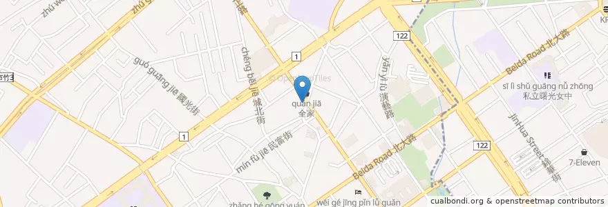 Mapa de ubicacion de 首竹素塹素食小吃 en Taiwan, Taiwan Province, Hsinchu, North District.