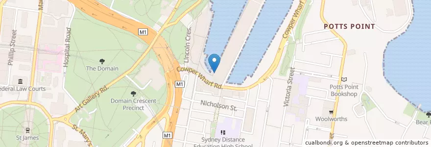 Mapa de ubicacion de Crinitis en Australien, Neusüdwales, Council Of The City Of Sydney, Sydney.